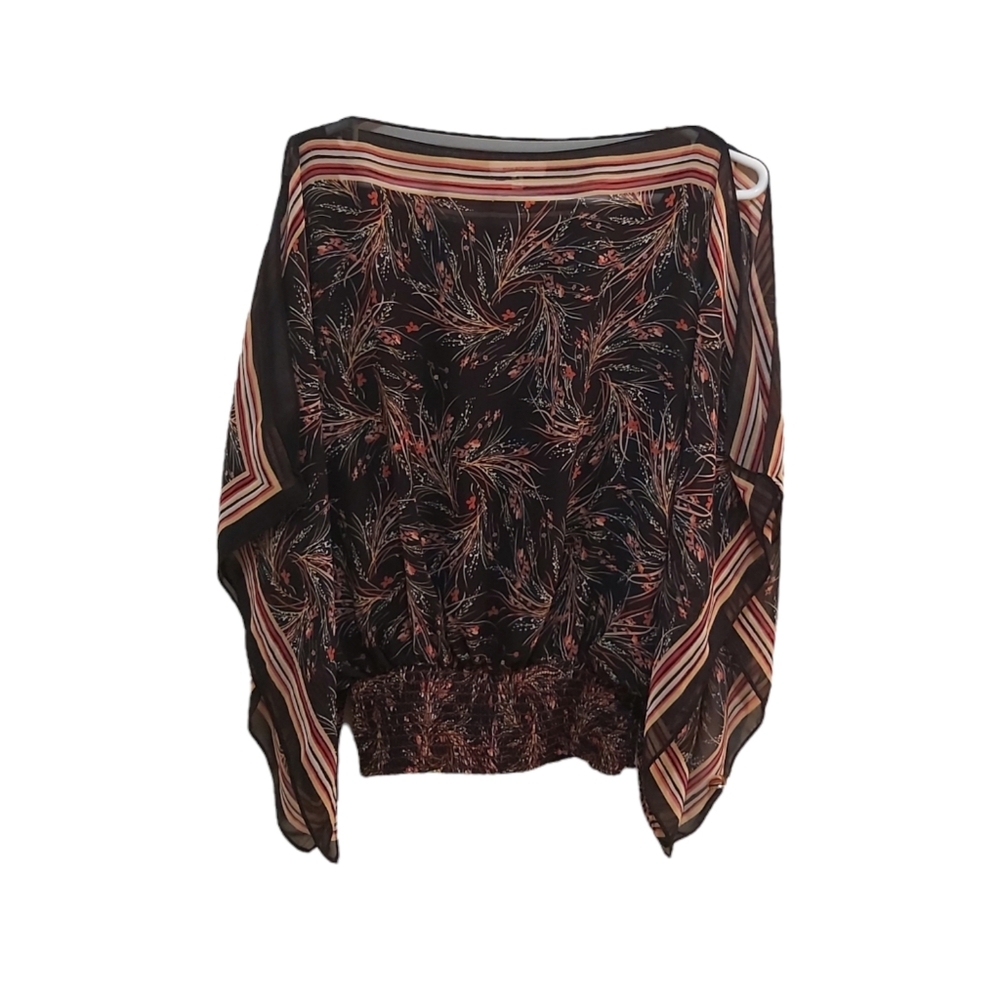 Max Studio Size Small Multicolored Flowy Shirt (S)